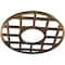 Ekena Millwork O'Neal Architectural Grade PVC Pierced Ceiling Medallion, Antiqued Bronze, 20"OD x 7 1/4"ID x 1/2"P CMPP20ONABZ - alternate 3